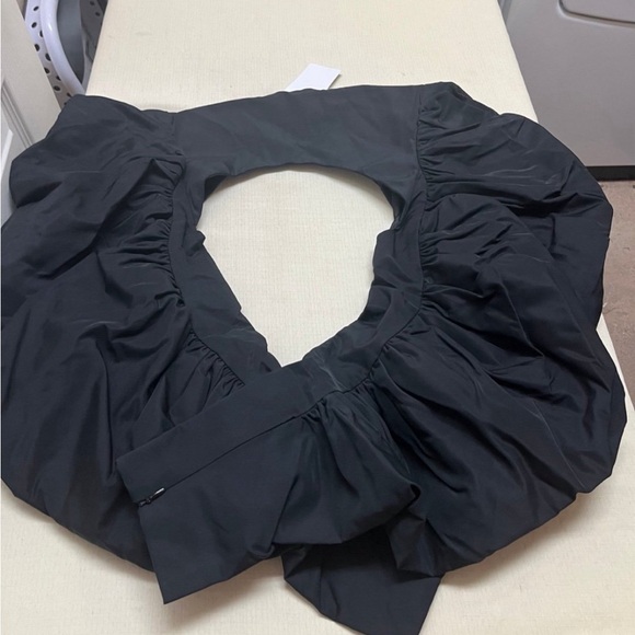 NWT Urban Revivo size 6 black puff sleeve crop jacket bolero blazer - Picture 6 of 8